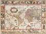 PUZZLE RAVENSBURGER Sestavljanke 2000 Zemljevidi Svet " Antična Karta Sveta 1650 "