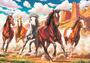 ART PUZZLE Sestavljanke 1000 Konji  " Divji tek v dolini "
