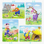 CASTORLAND PUZZLE 4 Sestavljanke v enem paketu 4 V 1 " Trije pujski "