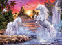 RAVENSBURGER PUZZLE Sestavljanke 500 " Enorogi ob reki "