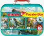 SCHMIDT PUZZLE Sestavljanke 4 v 1 " Dinozavri " 2×100 & 2×60
