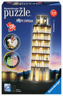 RAVENSBURGER PUZZLE  Sestavljanka 3 D 216 LED Italija  " Poševni stolp v Pisi  ponoči "