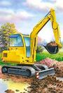 Castorland puzzle sestavljanke 24 mini " Rovokopač "