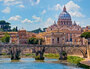 PUZZLE RAVENSBURGER Sestavljanke 2000  Italija  " Angelski mostovi, Rim "