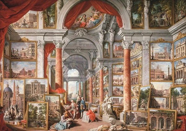  " Galerija s pogledom na sodobni Rim, 1757 "