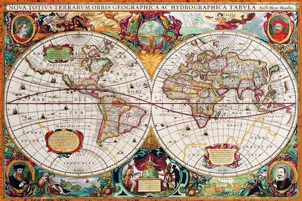 " Antični zemljevid sveta "