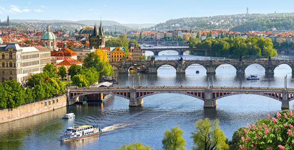" Vltava mostovi v Pragi "