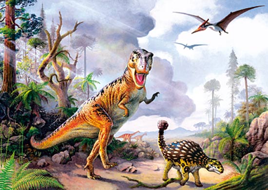Castorland puzzle sestavljanke dinozavri