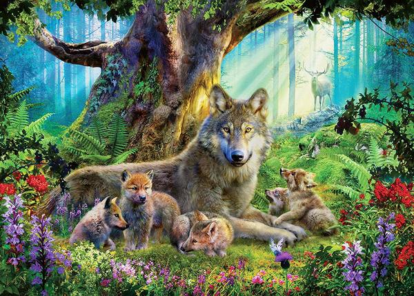 " Družina Volkov v Gozdu "